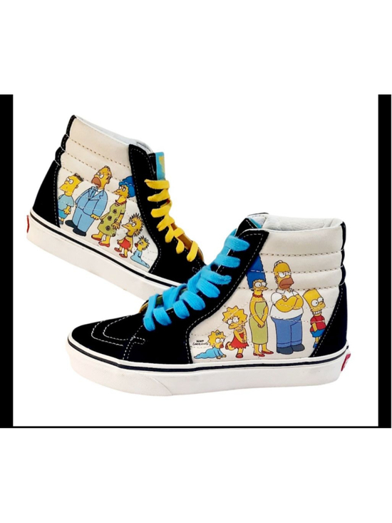 Vans Shoes - Vans x The Simpsons Sk8-Hi 1987-2020 Family Portrait Shoes VN0A4BV617E wmns 6.5